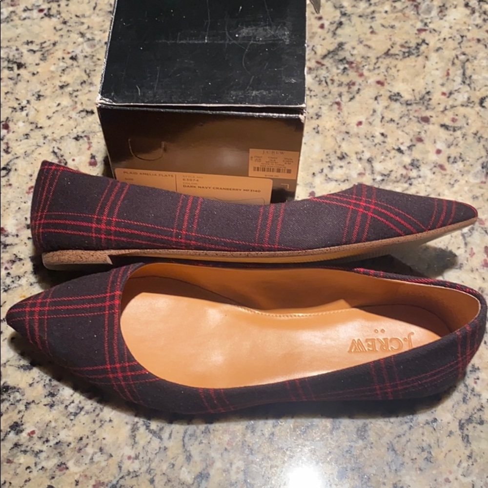 20:07  JCrew Plaid Pointed Flats - Picture 11 of 12